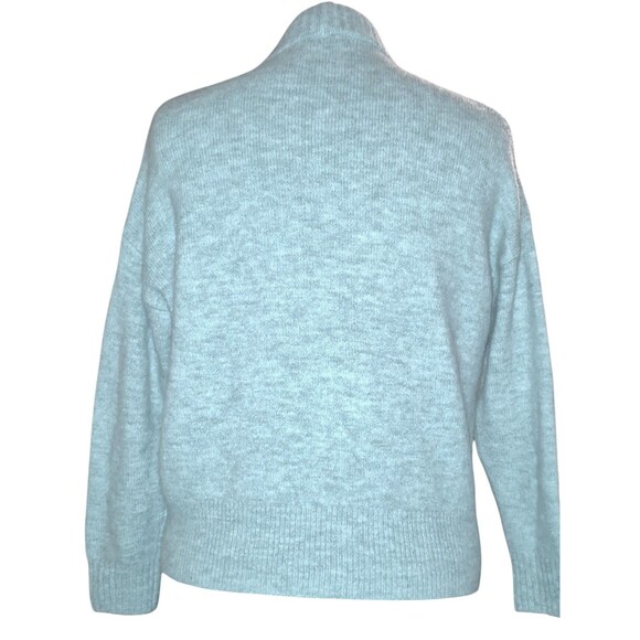 Madewell Sweater Womens Small Blue Dillon Alpaca Wool Blend Mock Neck Pullover - Picture 6 of 6